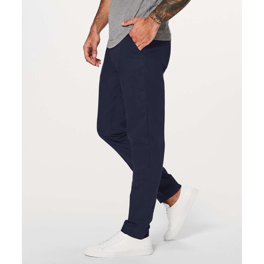Lululemon Commission Pant Classic Swift Cotton Navy Blue Chino Men's 31 M5440S